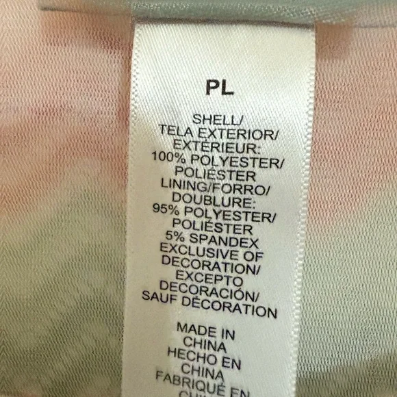 Alfred Dunner Pink and Green Chevron Blouse - Picture 2 of 2